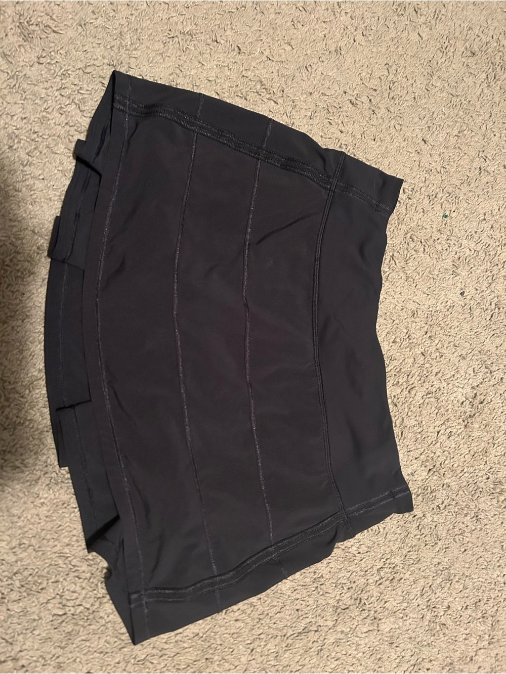 Women’s Black Lulu Athletic Skirt with Built in Shorts